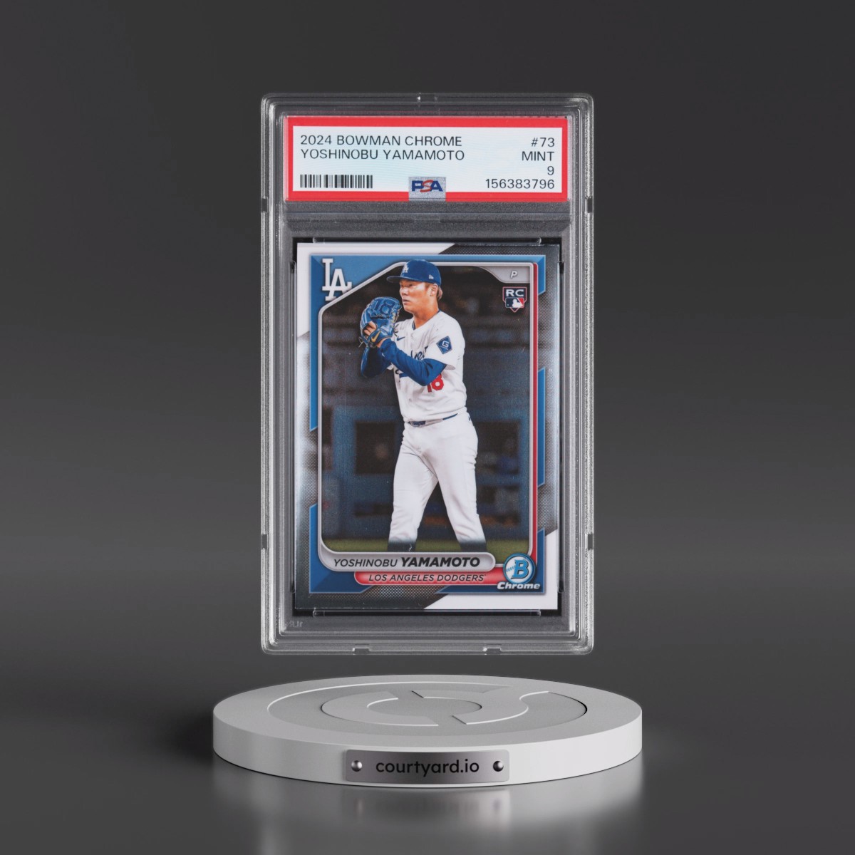 2024 Bowman Chrome #73 Yoshinobu Yamamoto (PSA 9 MINT)