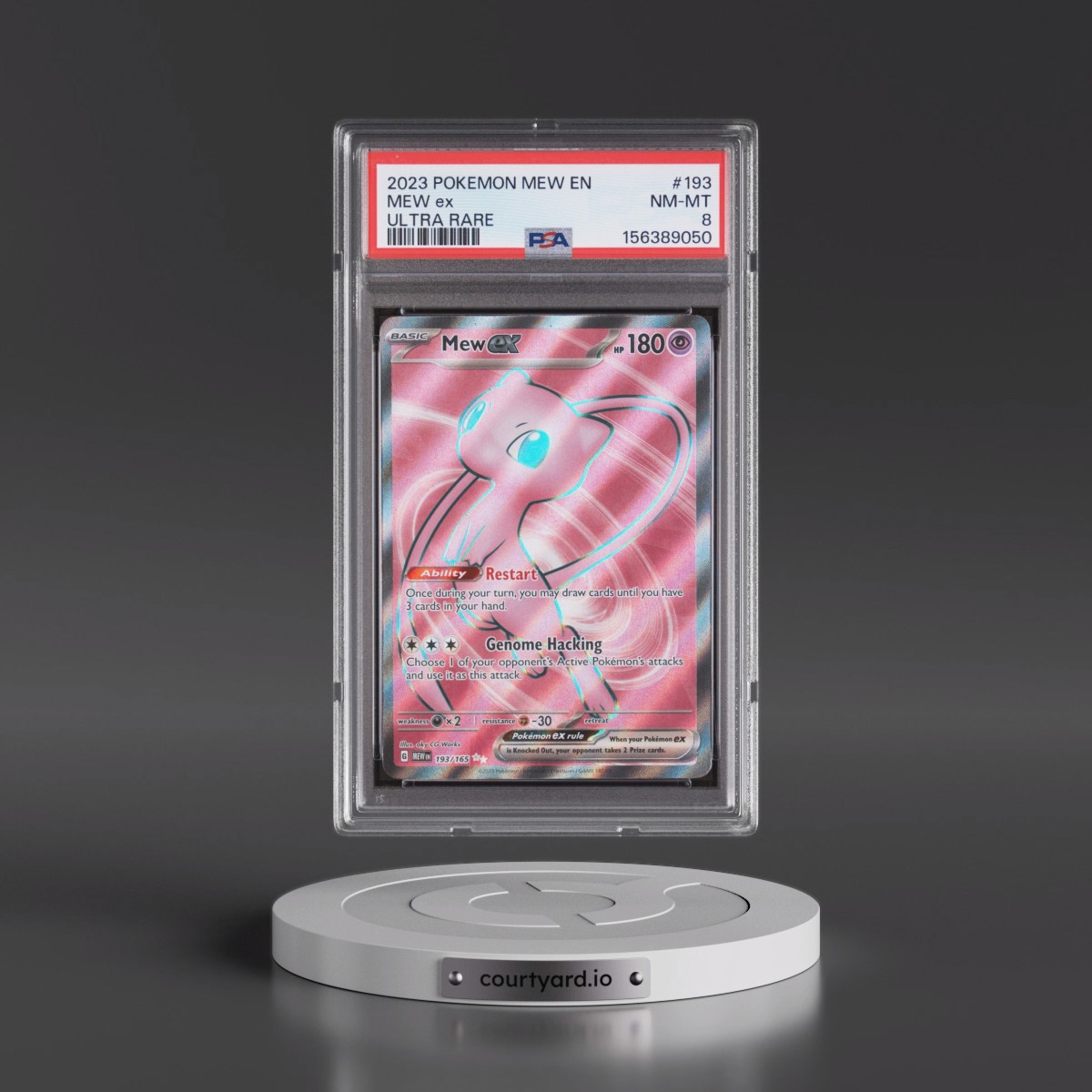 2023 Pokémon Mew EN-151 #193 Mew EX - Holo Ultra Rare (PSA 8 NM-MT)