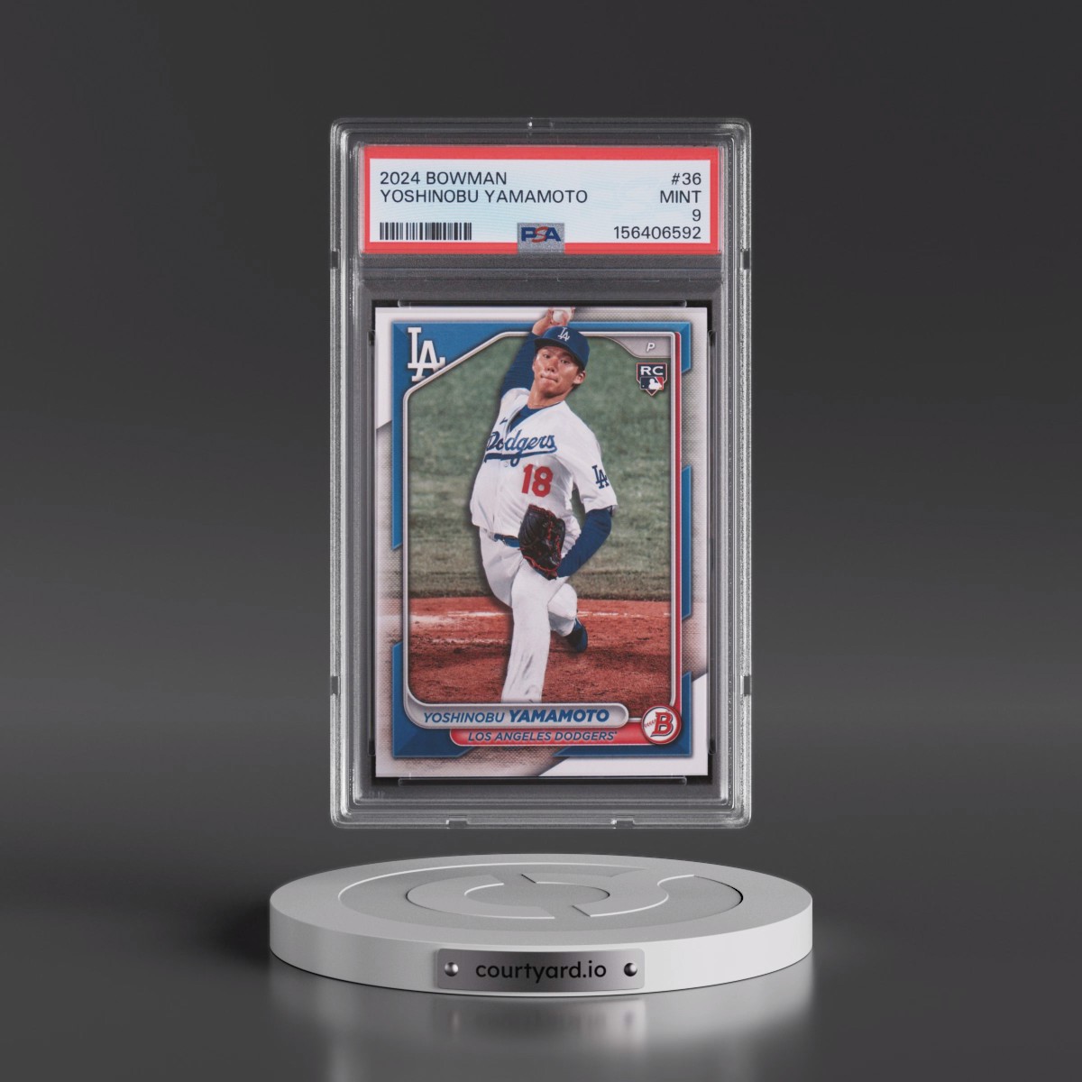 2024 Bowman #36 Yoshinobu Yamamoto (PSA 9 MINT)
