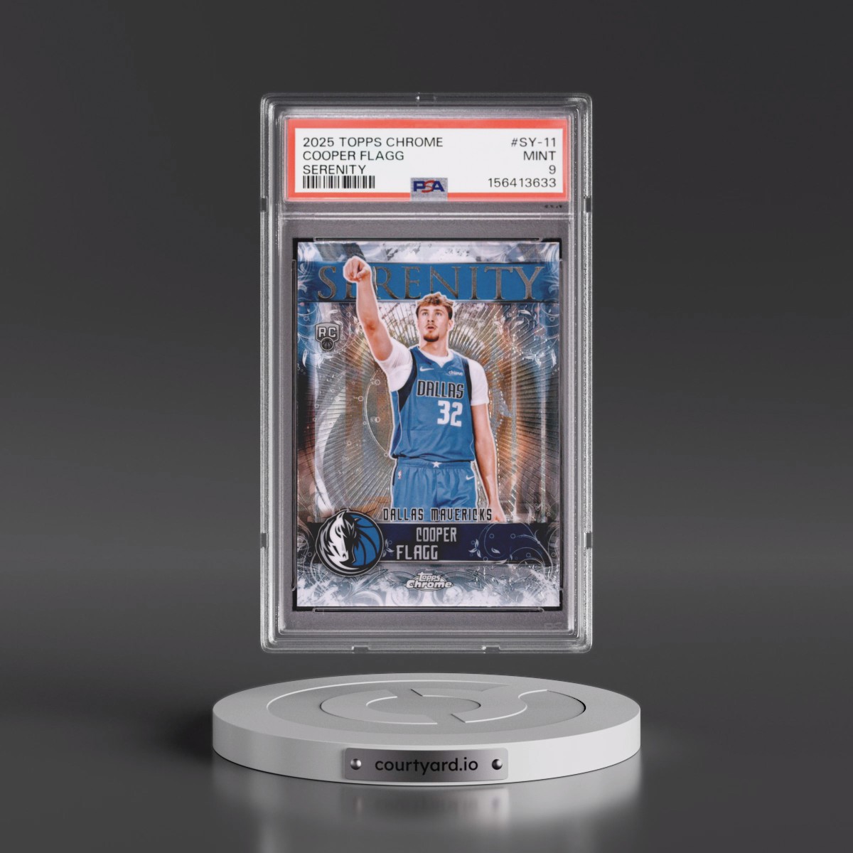 2025 Topps Chrome Serenity #SY-11 Cooper Flagg (PSA 9 MINT)