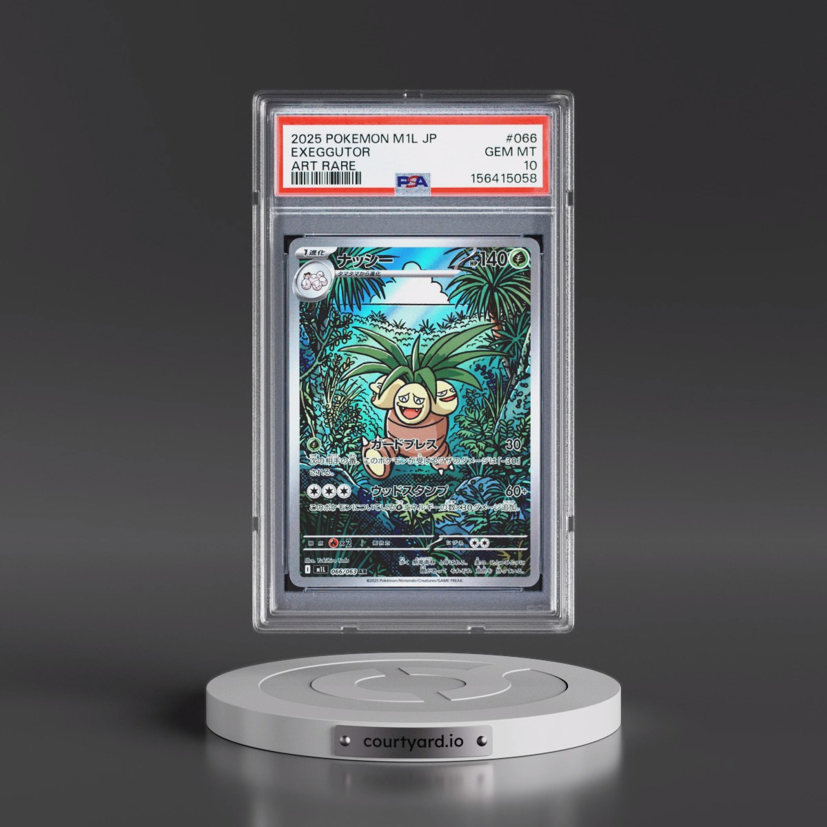 2025 Pokémon M1l-Mega Brave #066 Exeggutor - Art Rare (PSA 10 GEM MINT)