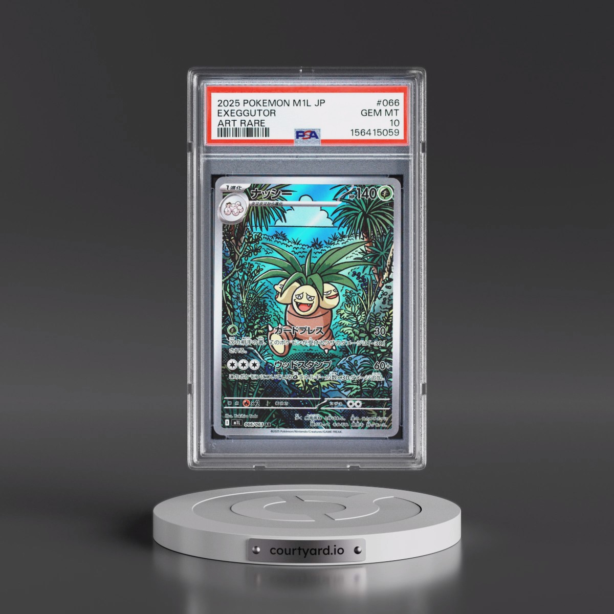 2025 Pokémon M1l-Mega Brave #066 Exeggutor - Art Rare (PSA 10 GEM MINT)