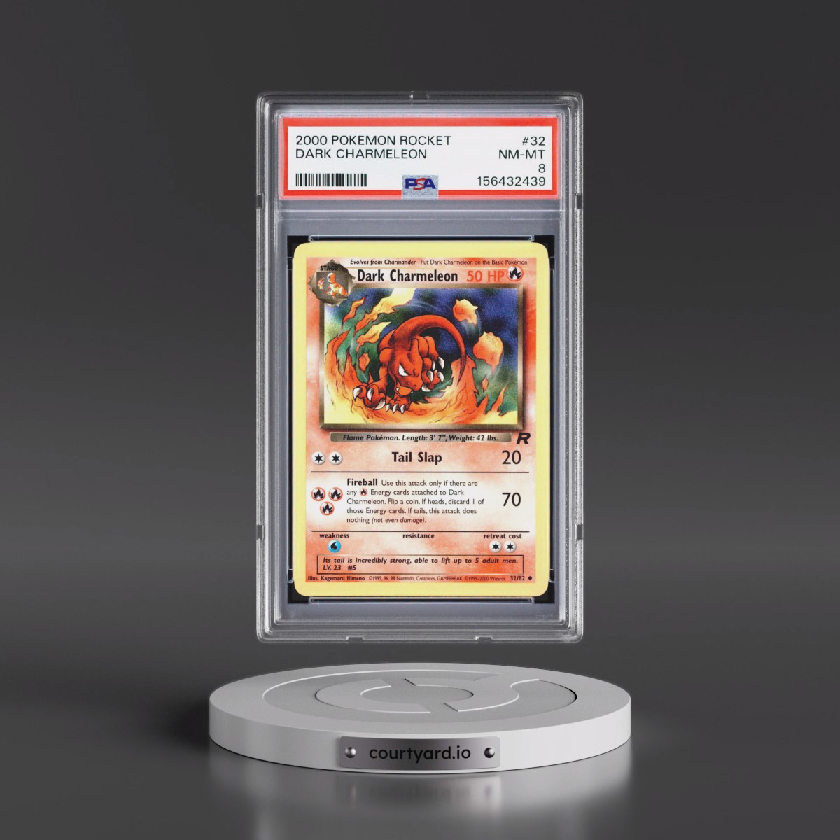 2000 Pokémon Rocket #32 Dark Charmeleon (PSA 8 NM-MT)