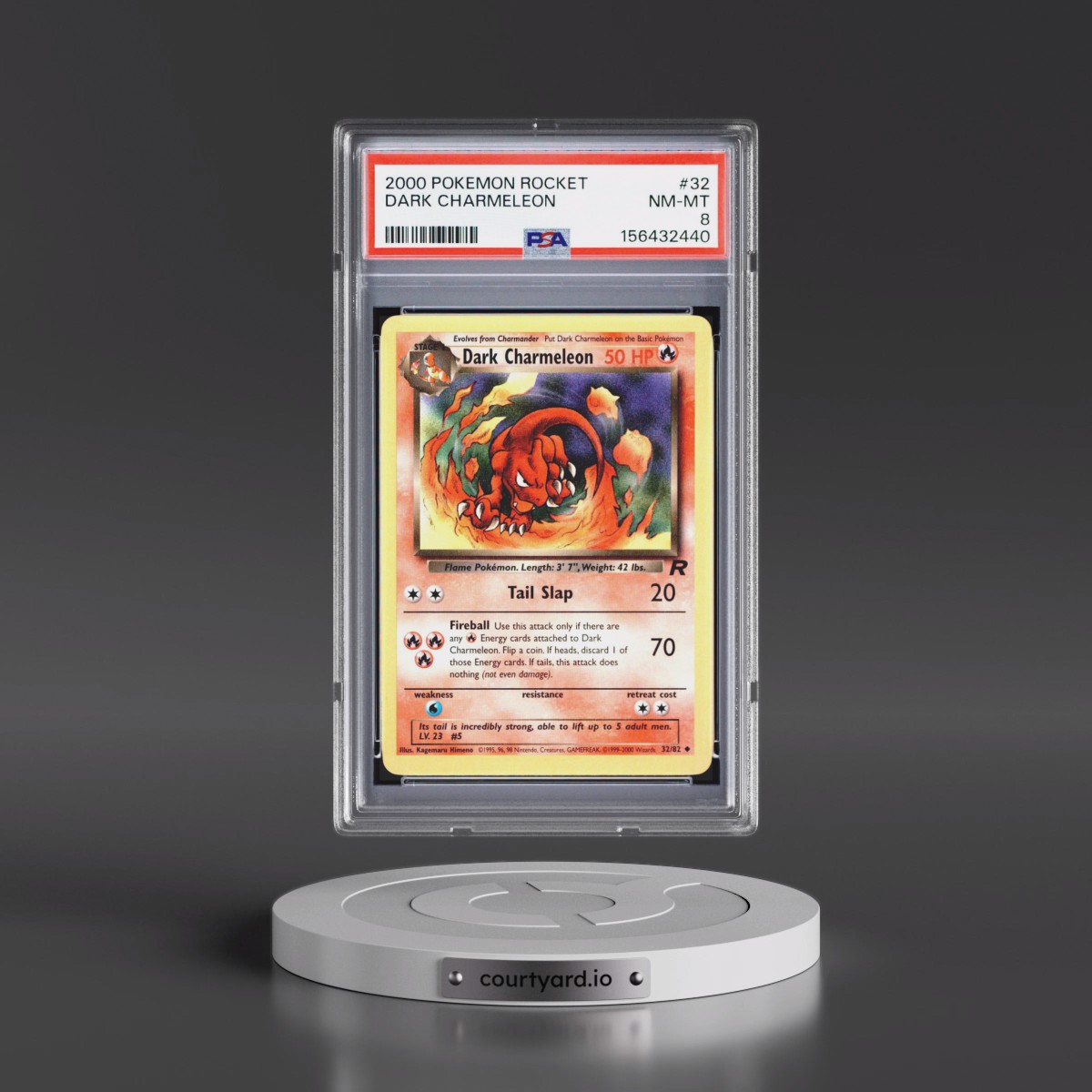 2000 Pokémon Rocket #32 Dark Charmeleon (PSA 8 NM-MT)