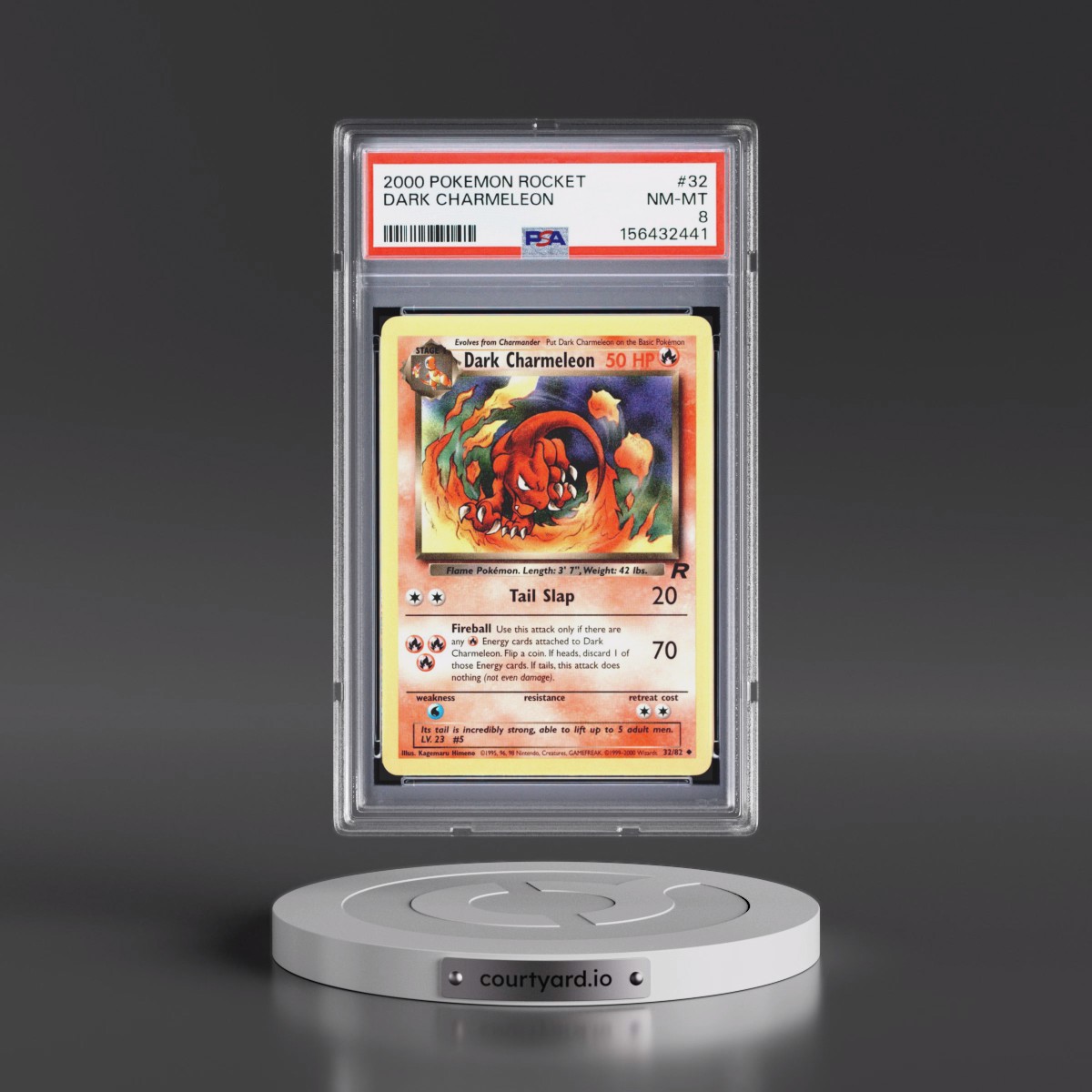 2000 Pokémon Rocket #32 Dark Charmeleon (PSA 8 NM-MT)