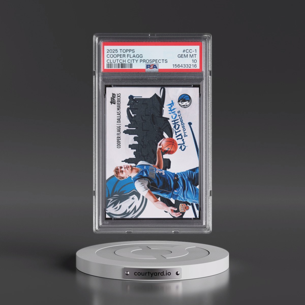 2025 Topps Clutch City Prospects #CC-1 Cooper Flagg (PSA 10 GEM MINT)