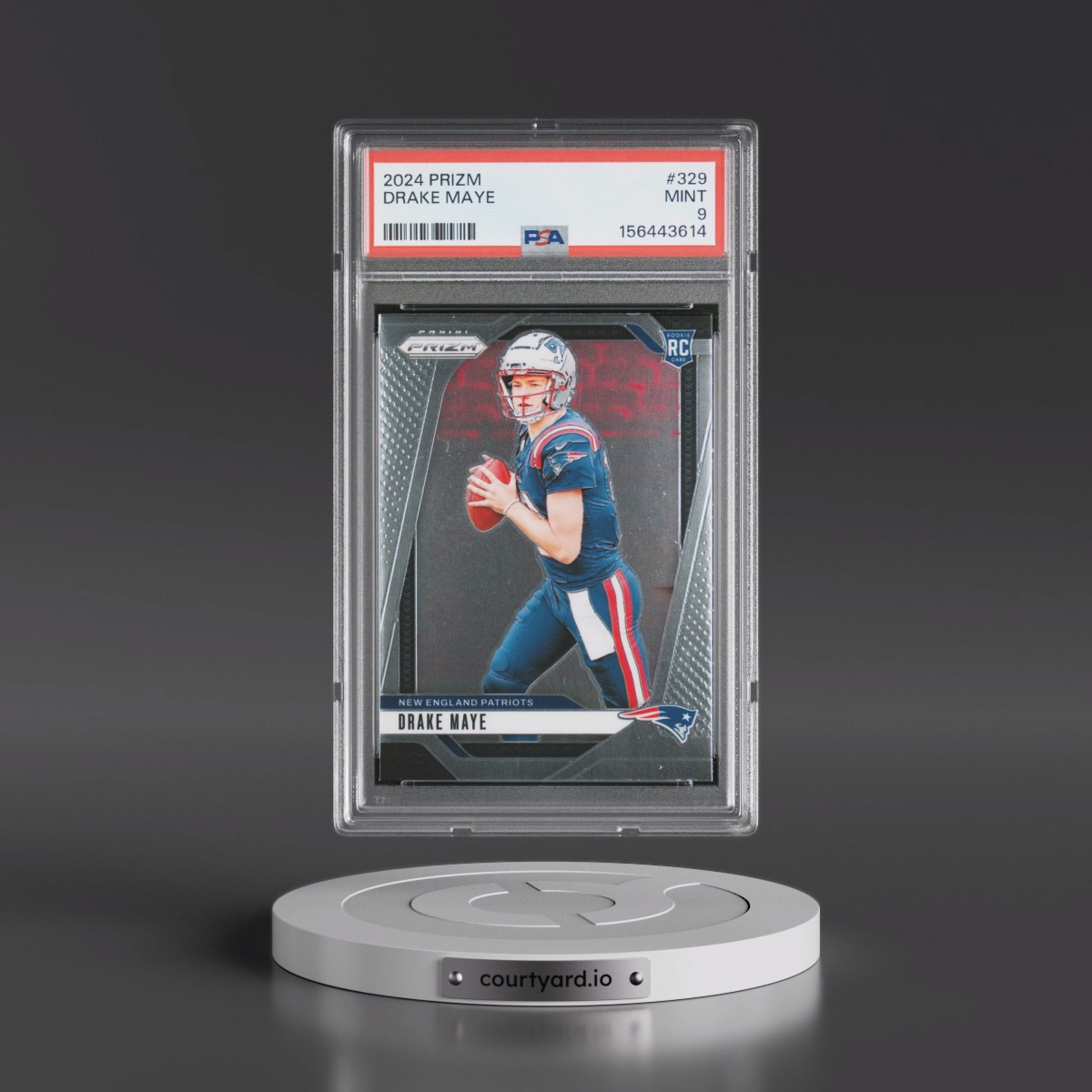 2024 Panini Prizm #329 Drake Maye (PSA 9 MINT)