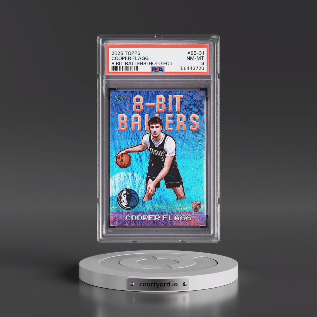 2025 Topps 8 Bit Ballers #8B-31 Cooper Flagg - Holo Foil (PSA 8 NM-MT)