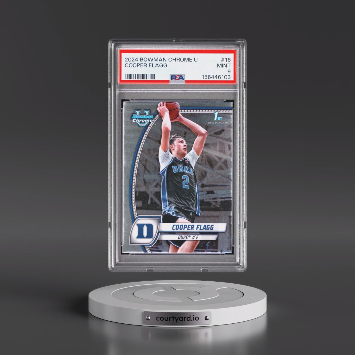 2024 Bowman Chrome University #16 Cooper Flagg (PSA 9 MINT)