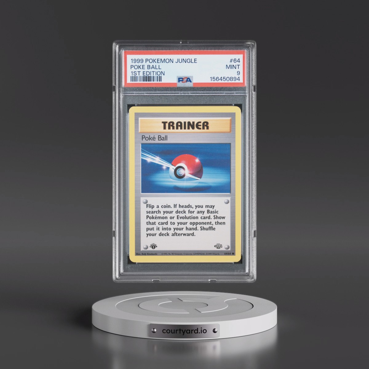 1999 Pokémon Jungle #64 Poke Ball - 1st Edition (PSA 9 MINT)