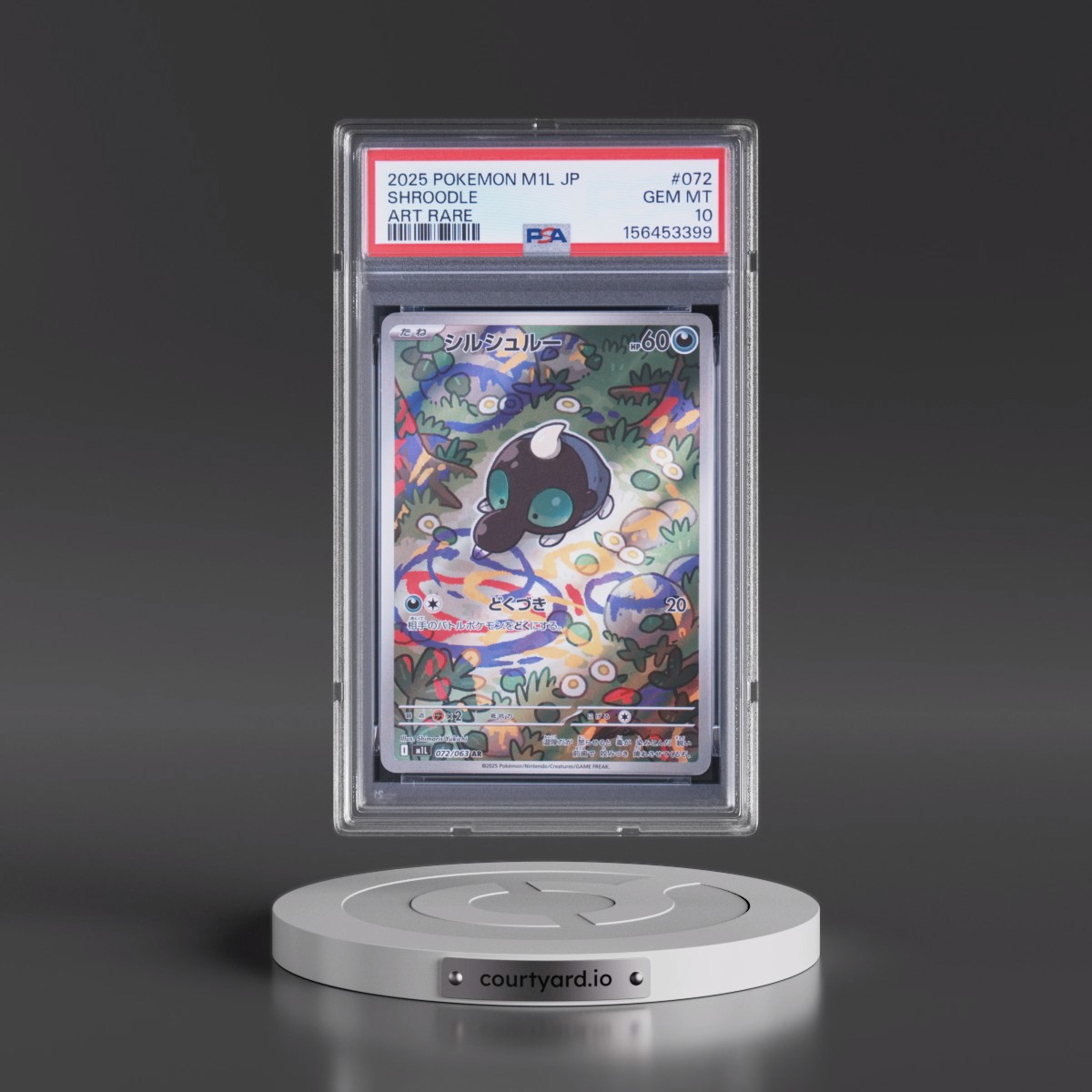 2025 Pokémon M1l-Mega Brave Shroodle - Art Rare #072 PSA 10