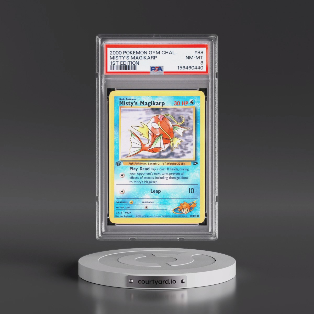 2000 Pokémon Gym Challenge #88 Misty's Magikarp - 1st Edition (PSA 8 NM-MT)