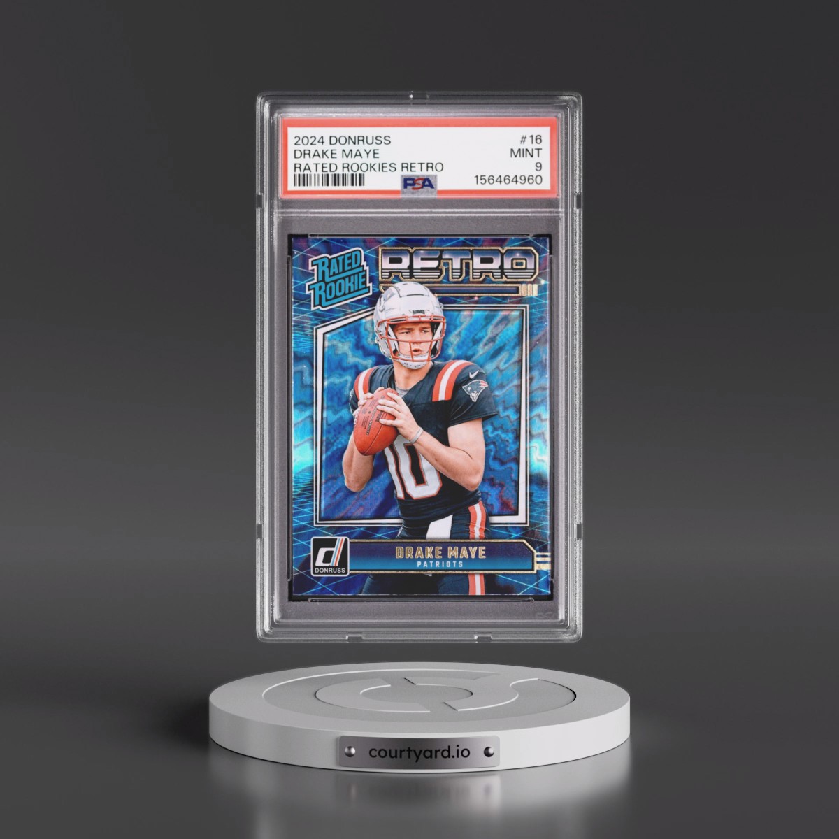 2024 Panini Donruss Rated Rookies Retro #16 Drake Maye (PSA 9 MINT)