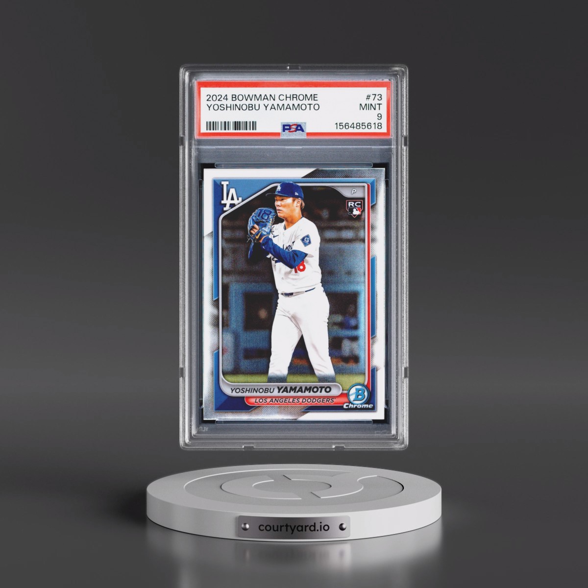 2024 Bowman Chrome #73 Yoshinobu Yamamoto (PSA 9 MINT)