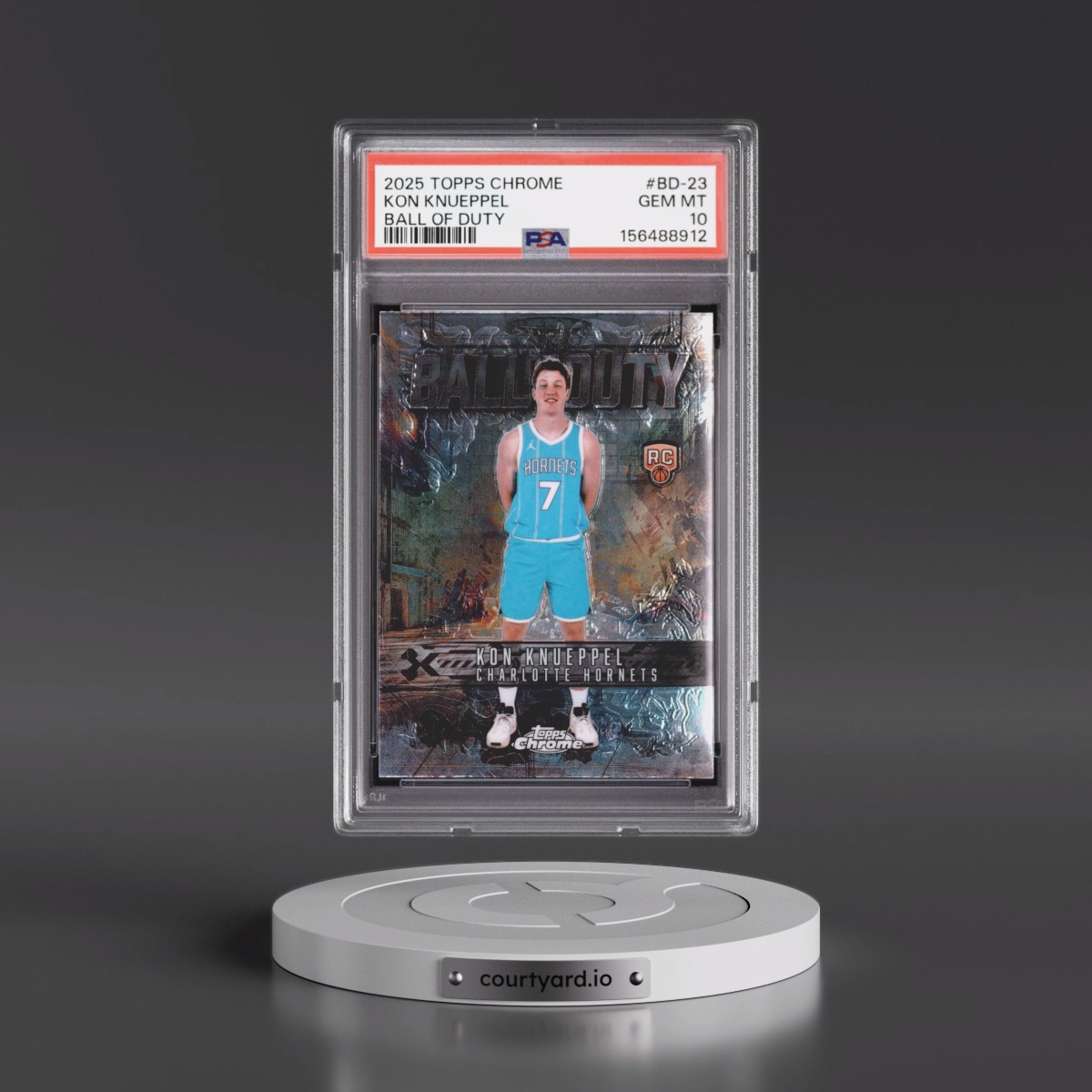2025 Topps Chrome Ball of Duty #BD-23 Kon Knueppel (PSA 10 GEM MINT)