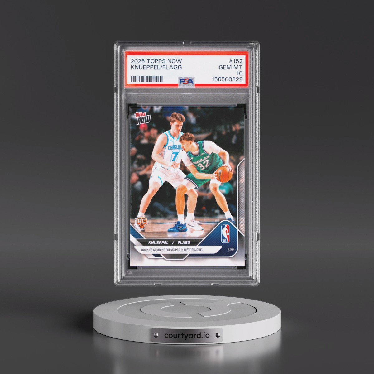 2025 Topps Now #152 Cooper Flagg/Kon Knueppel (PSA 10 GEM MINT)
