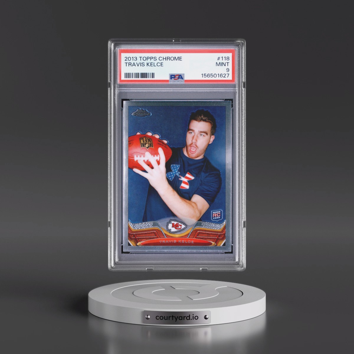 2013 Topps Chrome Travis Kelce #118 PSA 9