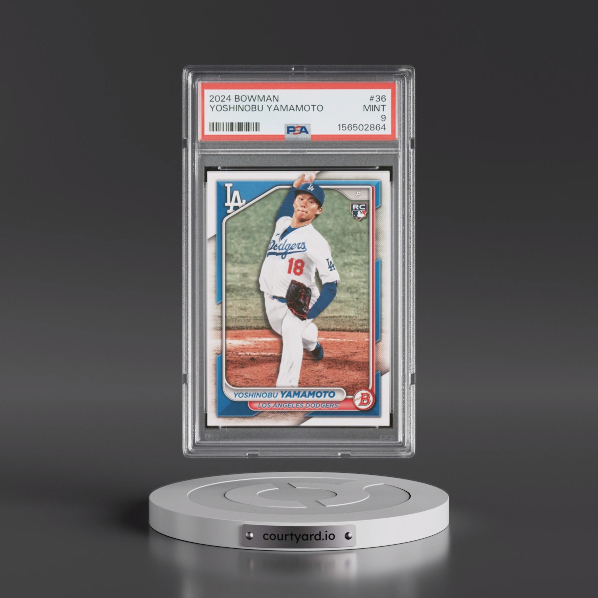 2024 Bowman #36 Yoshinobu Yamamoto (PSA 9 MINT)
