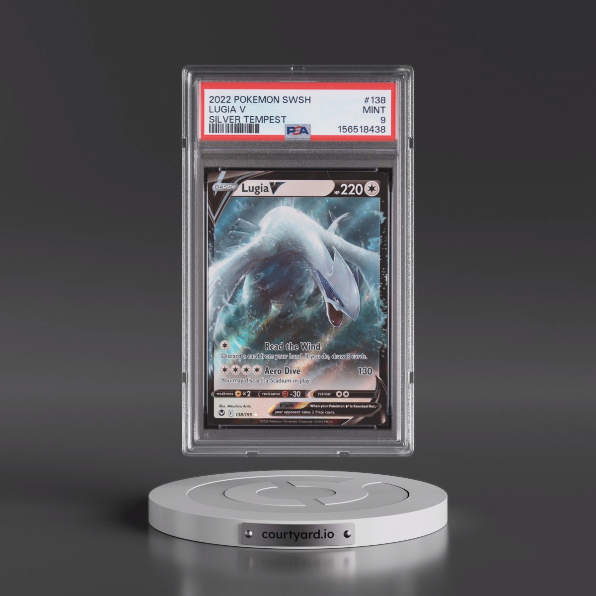 2022 Pokémon Sword & Shield Silver Tempest #138 Lugia V - Holo (PSA 9 MINT)