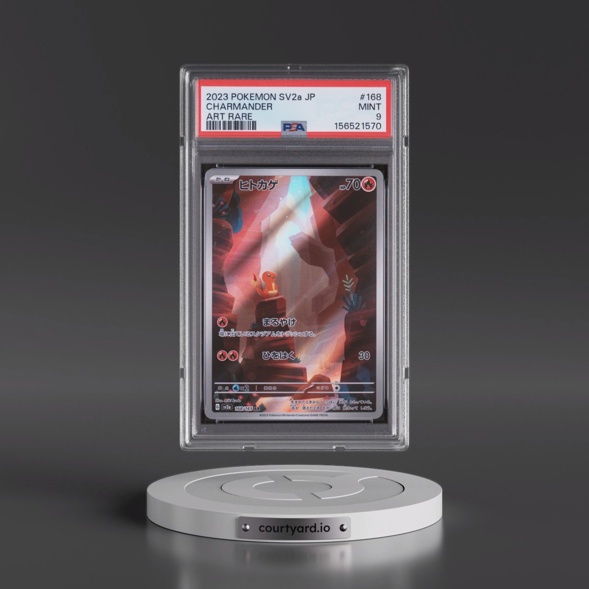 2023 Pokémon Sv2a-Pokémon Card 151 #168 Charmander - Art Rare (PSA 9 MINT)