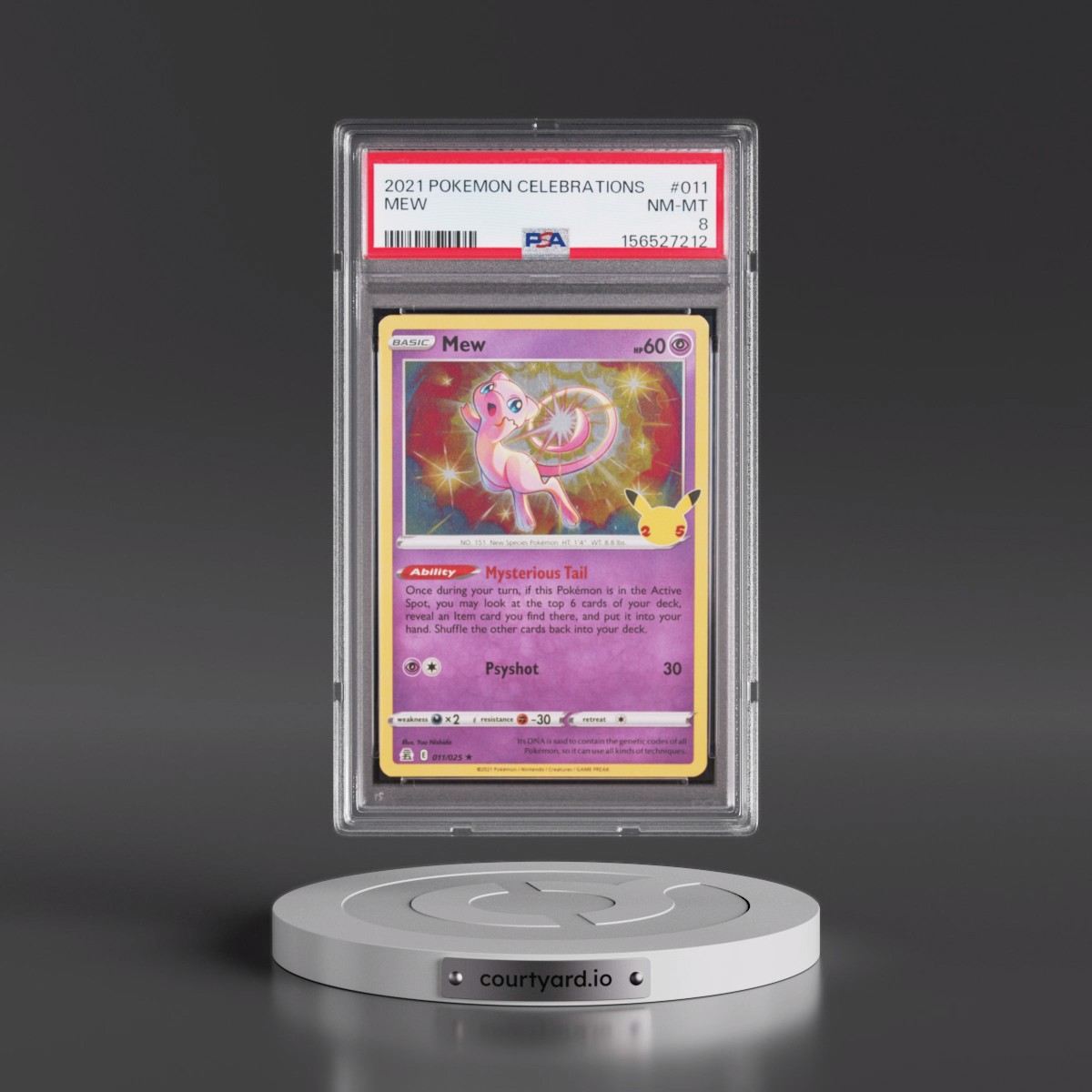 2021 Pokémon Celebrations #011 Mew (PSA 8 NM-MT)