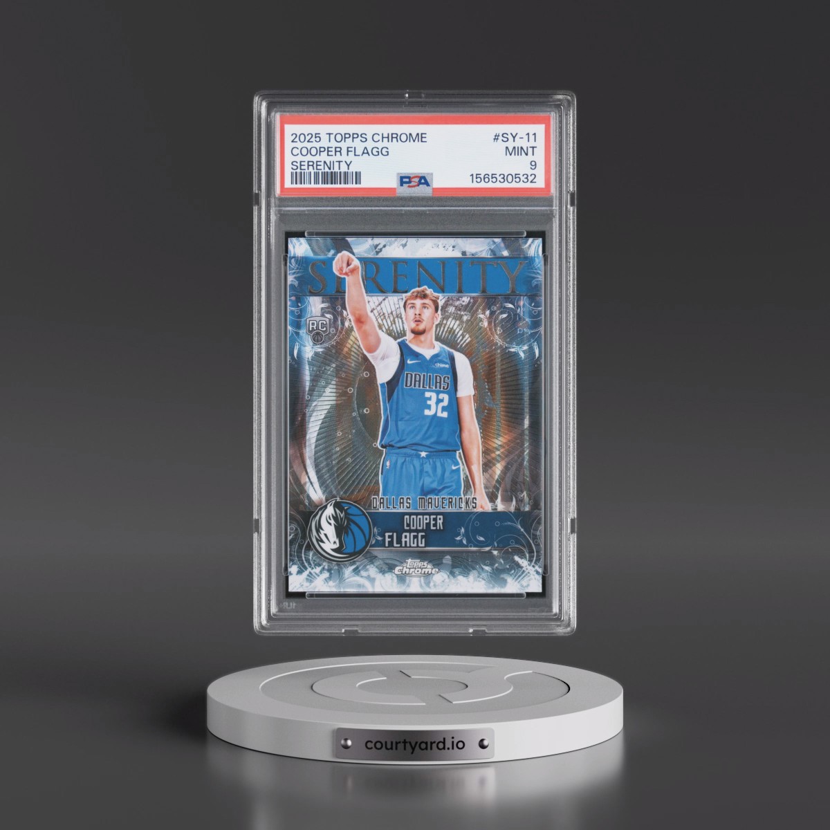 2025 Topps Chrome Serenity #SY-11 Cooper Flagg (PSA 9 MINT)