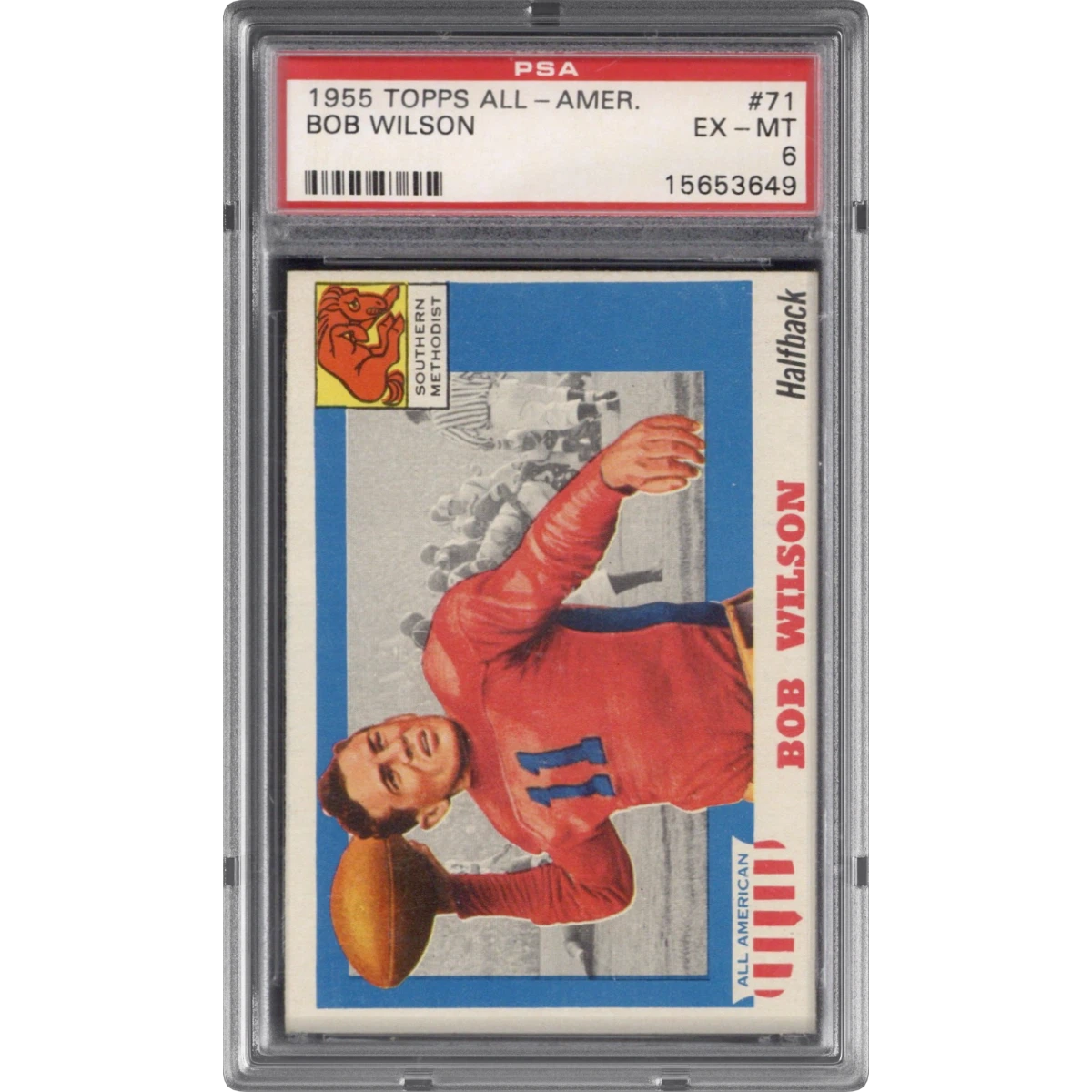 1955 Topps All-Amer. #71 Bob Wilson (PSA 6 EX-MT)