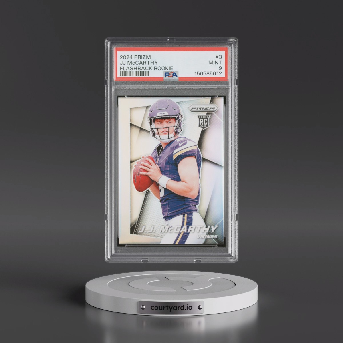 2024 Panini Prizm Prizm Flashback Rookie #3 JJ McCarthy (PSA 9 MINT)