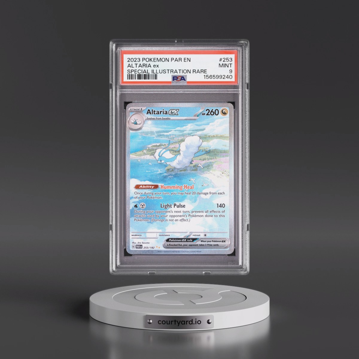 2023 Pokémon Par EN-Paradox Rift #253 Altaria EX - Holo Special Illustration Rare (PSA 9 MINT)