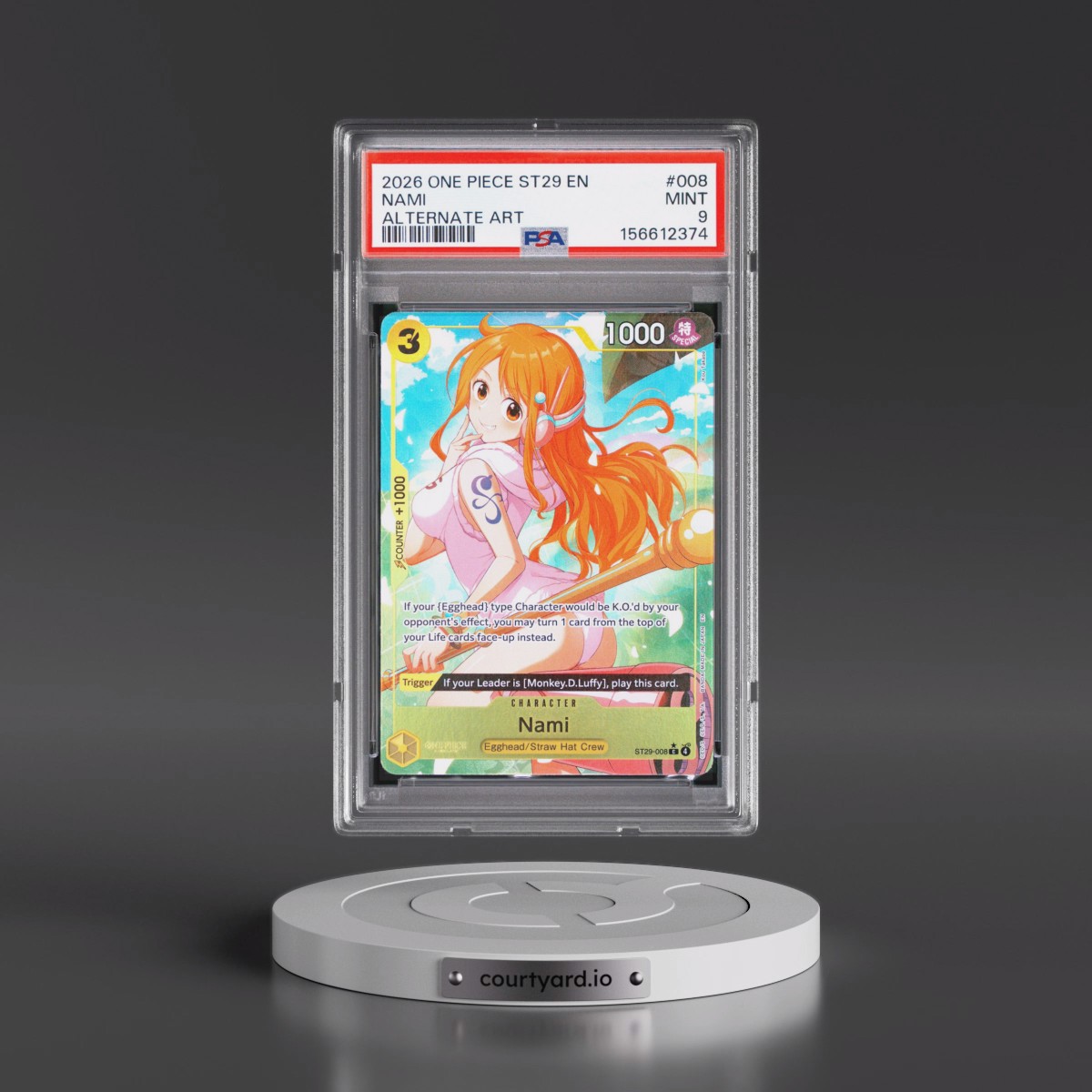 2026 One Piece Starter Deck ST29-Egghead #008 Nami - Alternate Art (PSA 9 MINT)