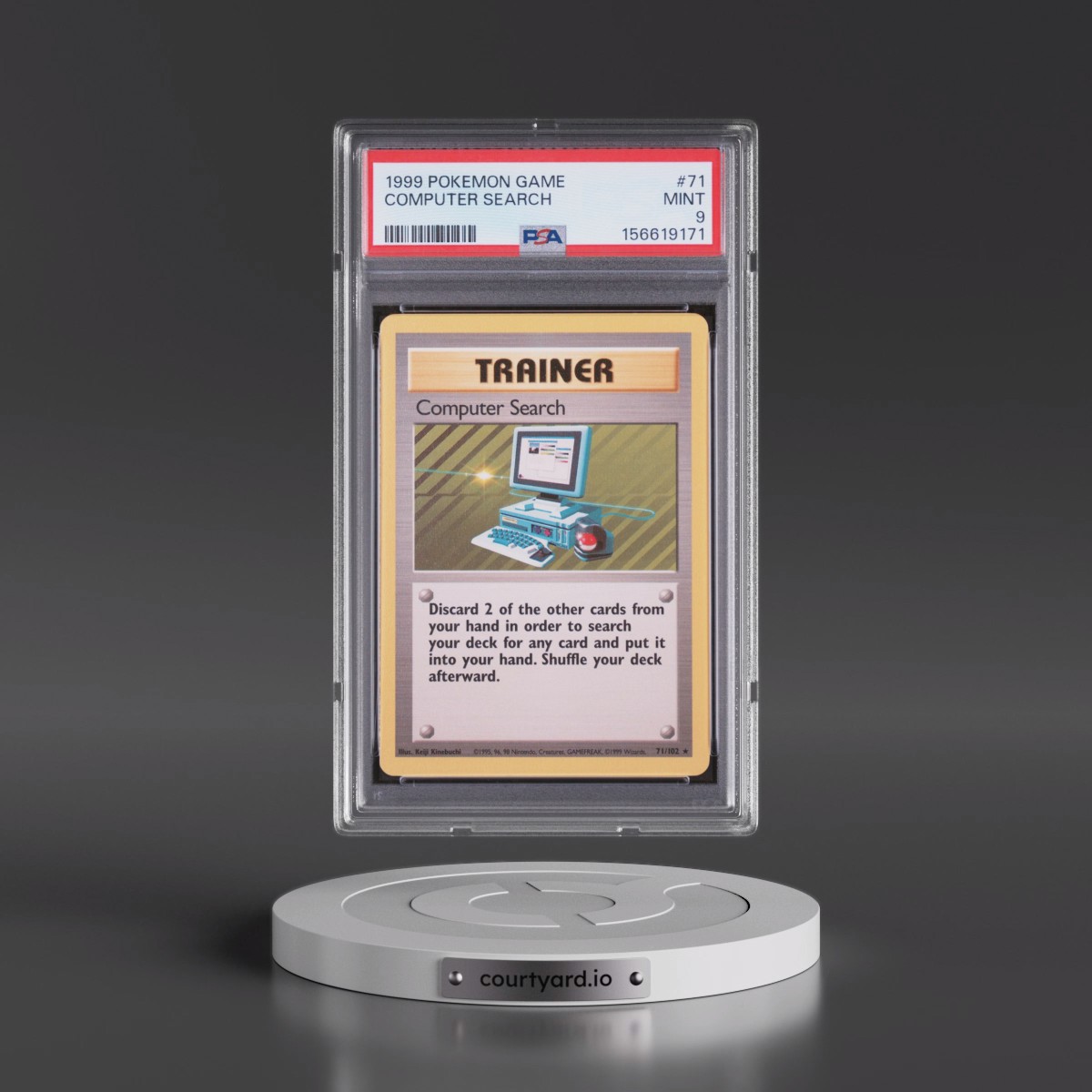 1999 Pokémon Game #71 Computer Search (PSA 9 MINT)