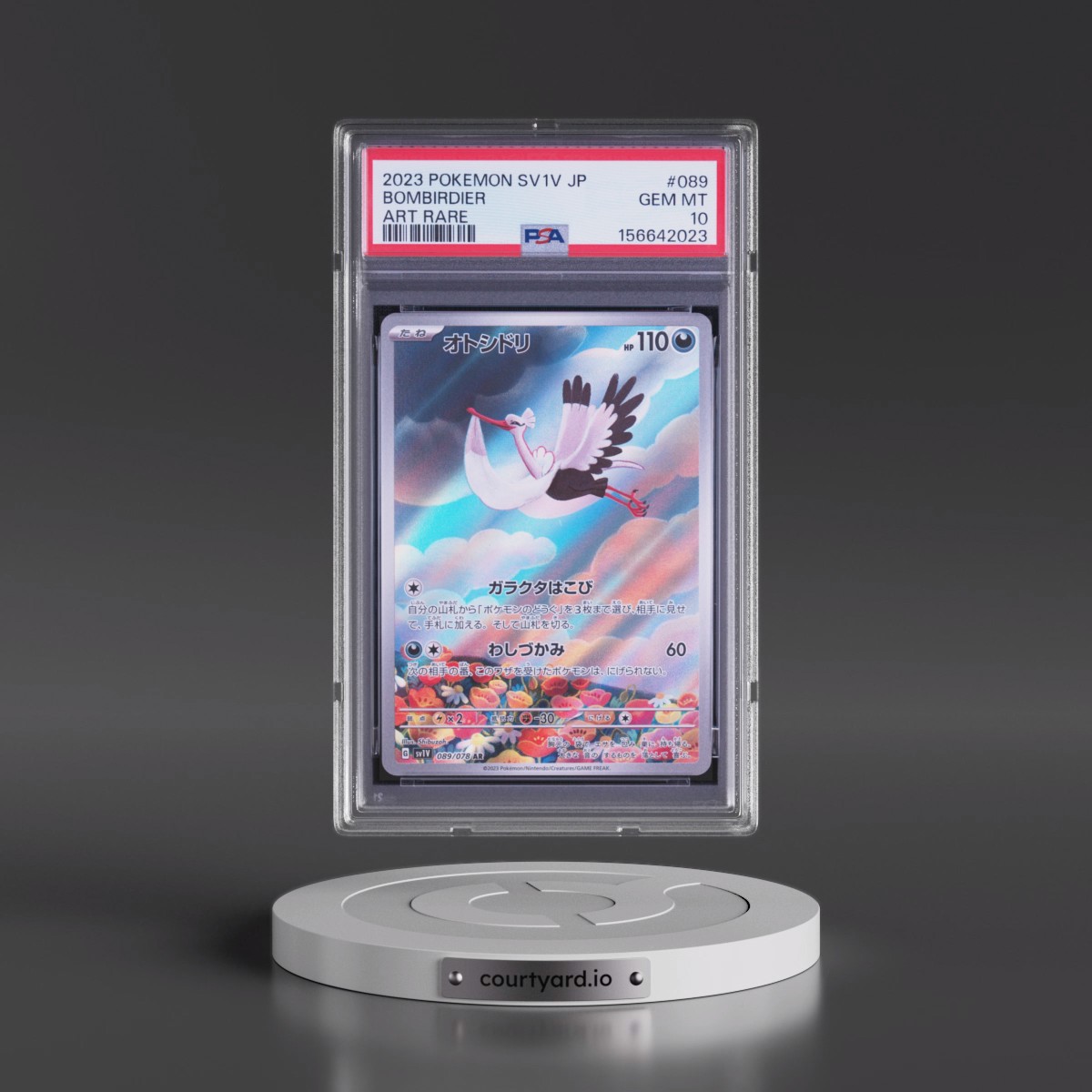 2023 Pokémon Sv1v-Violet EX Bombirdier - Art Rare #089 PSA 10