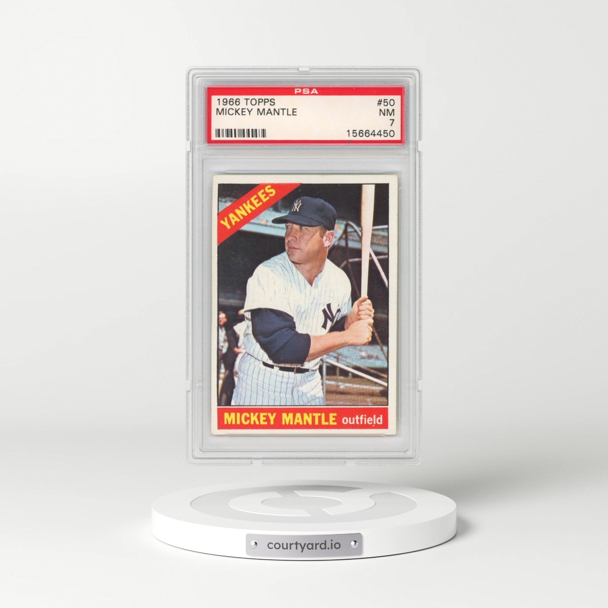 1966 Topps #50 Mickey Mantle (PSA 7 NM)