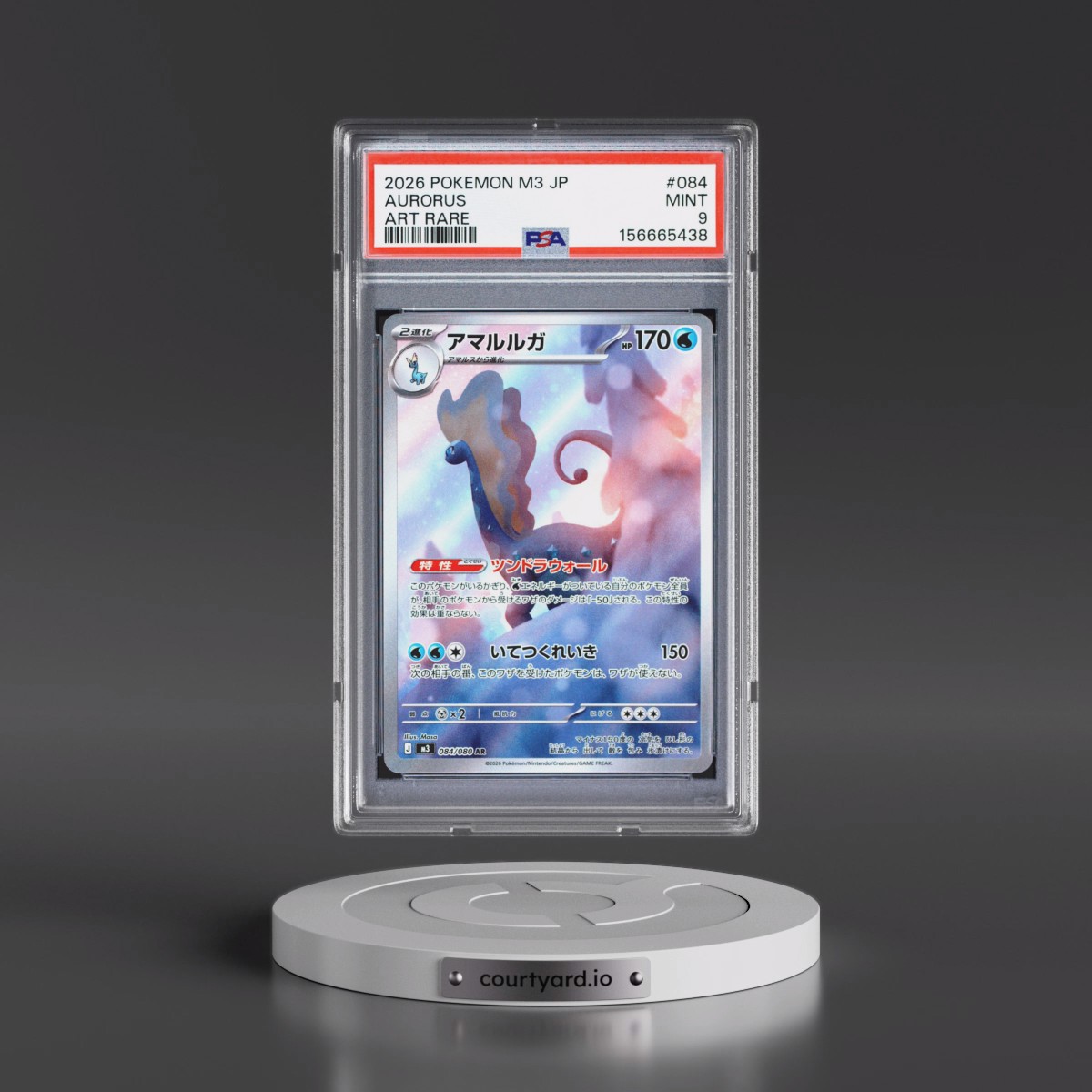 2026 Pokémon M3-Nullifying Zero #084 Aurorus - Art Rare (PSA 9 MINT)