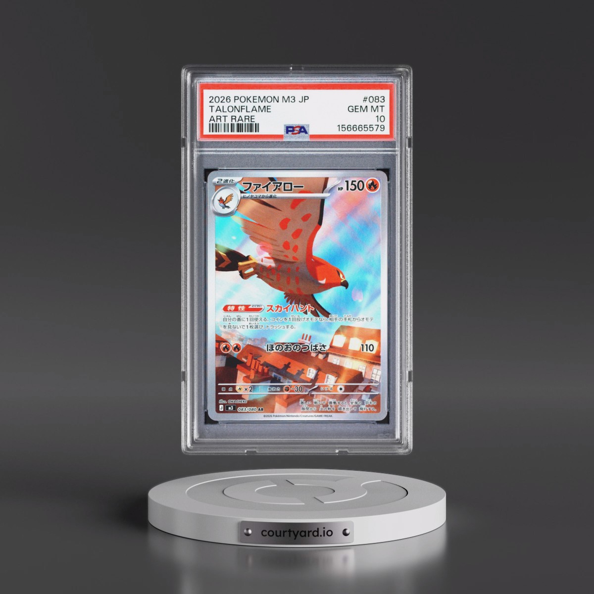 2026 Pokémon M3-Nullifying Zero #083 Talonflame - Art Rare (PSA 10 GEM MINT)