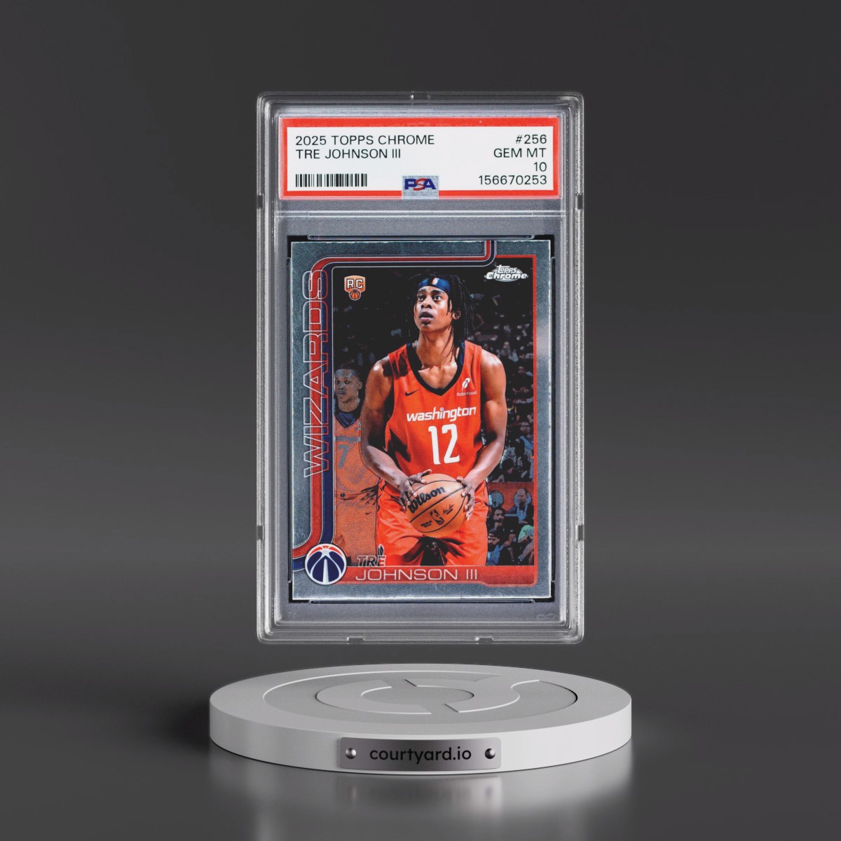 2025 Topps Chrome #256 Tre Johnson III (PSA 10 GEM MINT)