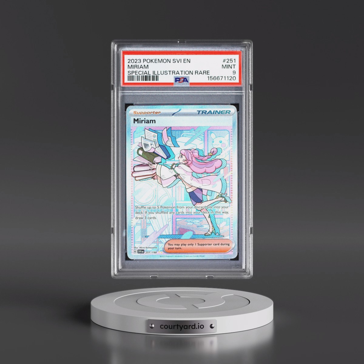 2023 Pokémon Svi EN-Scarlet & Violet #251 Miriam - Special Illustration Rare (PSA 9 MINT)