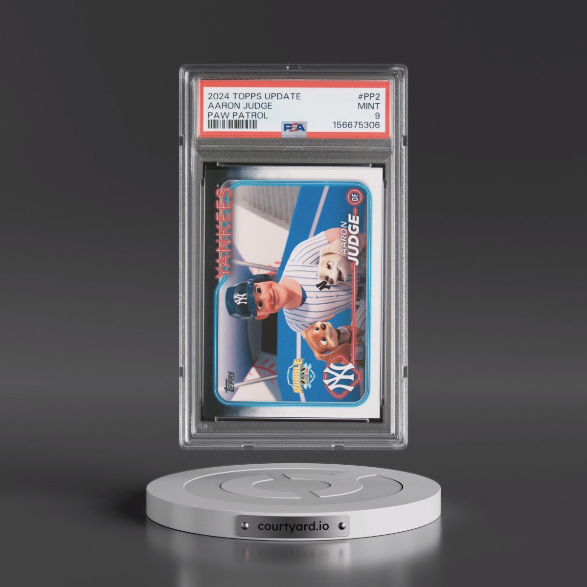 2024 Topps Update Paw Patrol #PP2 Aaron Judge (PSA 9 MINT)
