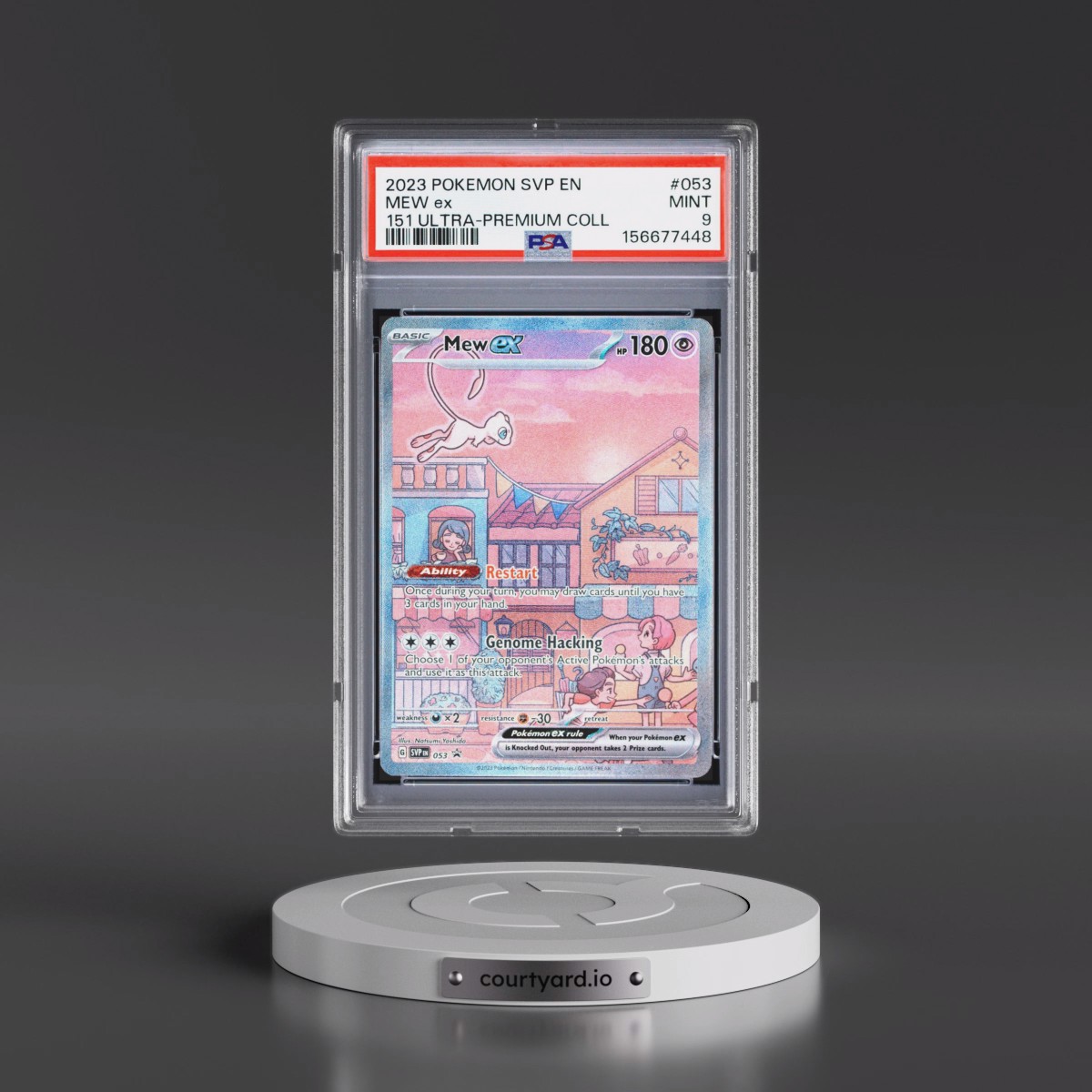 2023 Pokémon Svp EN-SV Black Star Promo #053 Mew EX - Holo 151 Ultra-Premium Collection (PSA 9 MINT)