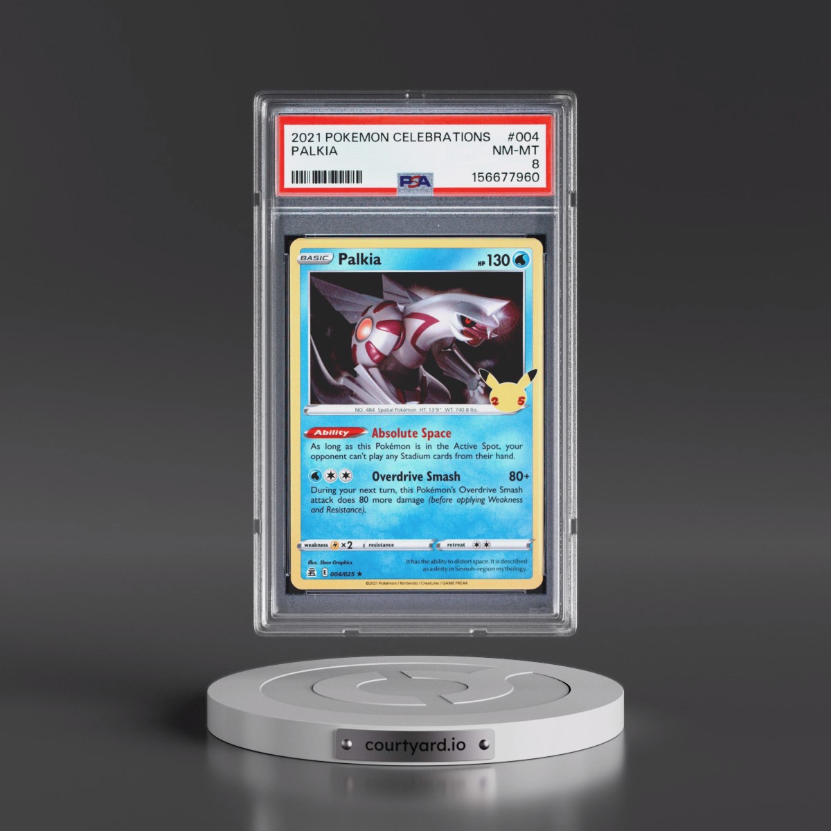 2021 Pokémon Celebrations #004 Palkia (PSA 8 NM-MT)