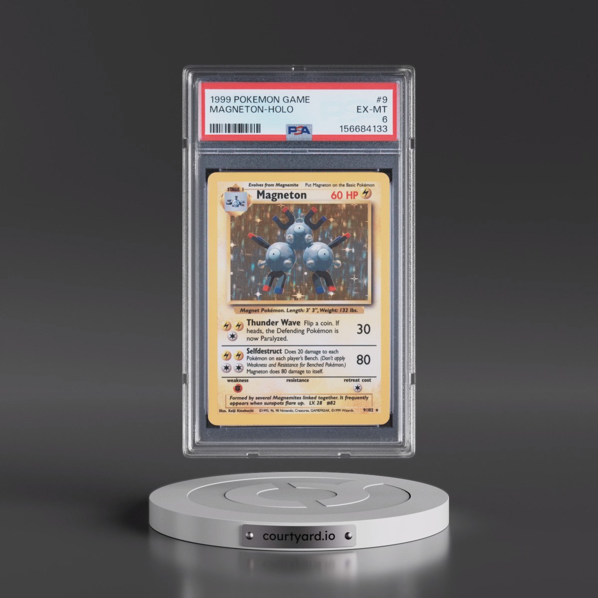 1999 Pokémon Game #9 Magneton - Holo (PSA 6 EX-MT)