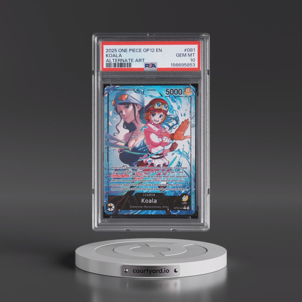 2025 One Piece OP12-Legacy of the Master #081 Koala - Alternate Art (PSA 10 GEM MINT)