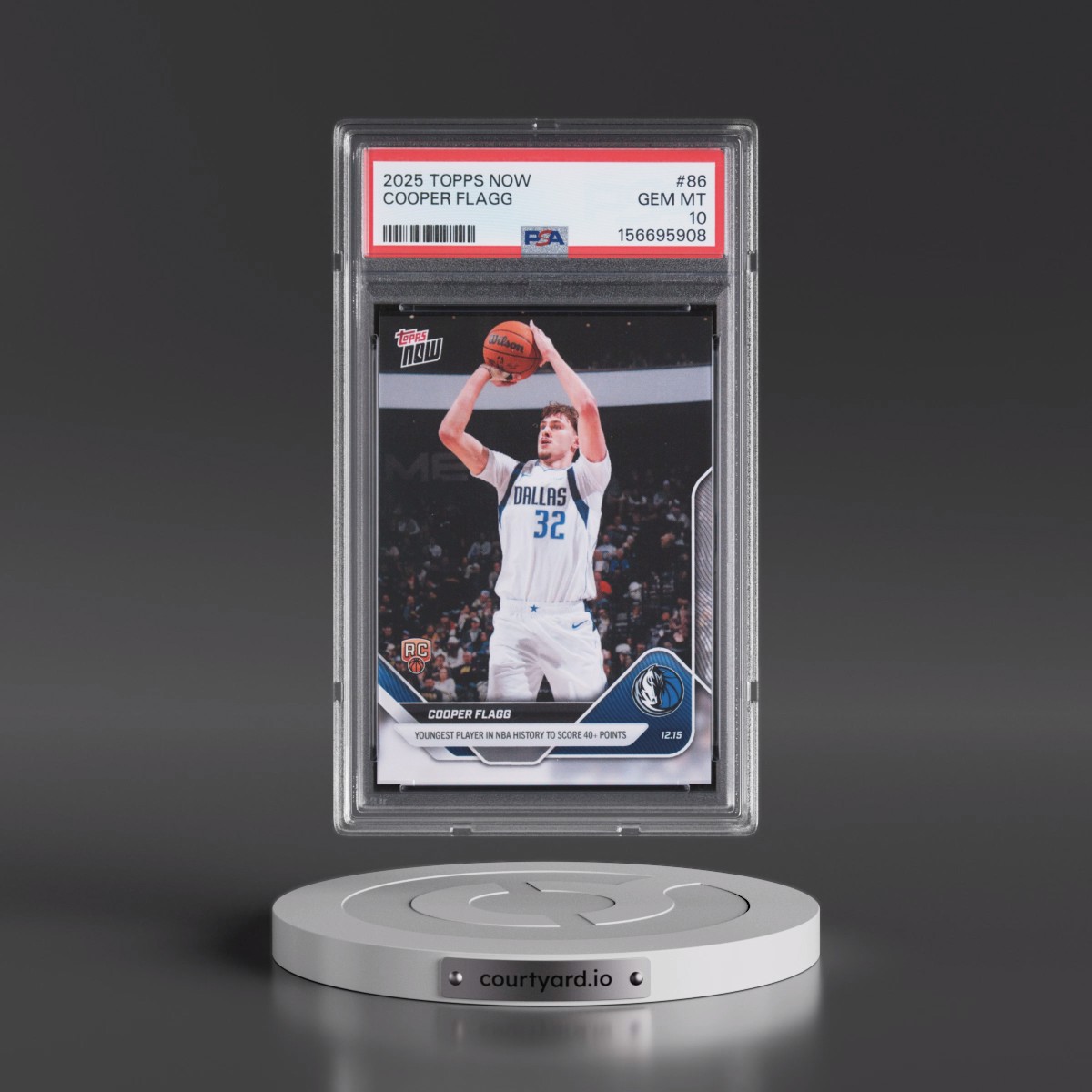 2025 Topps Now #86 Cooper Flagg (PSA 10 GEM MINT)