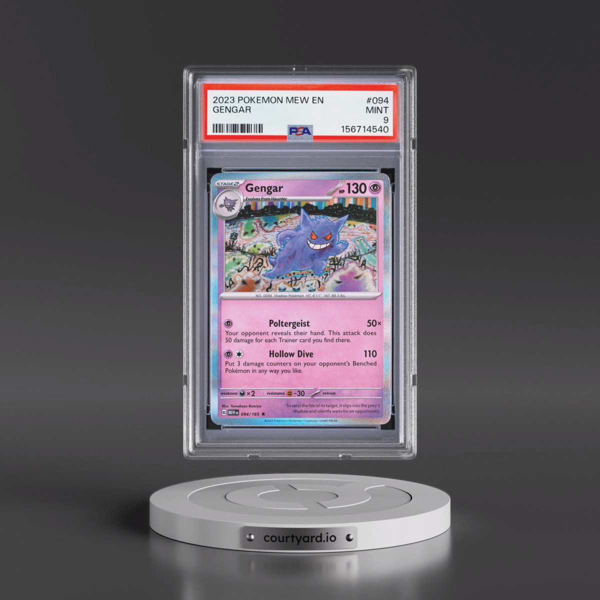 2023 Pokémon Mew EN-151 #094 Gengar (PSA 9 MINT)