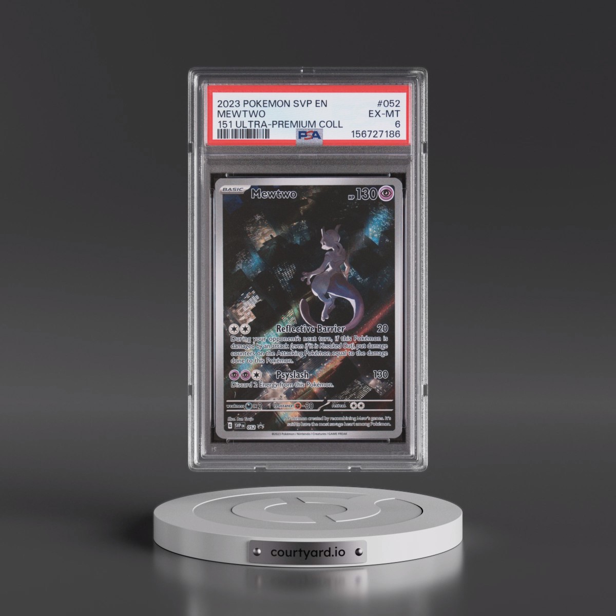 2023 Pokémon Svp EN-SV Black Star Promo #052 Mewtwo - 151 Ultra-Premium Collection (PSA 6 EX-MT)