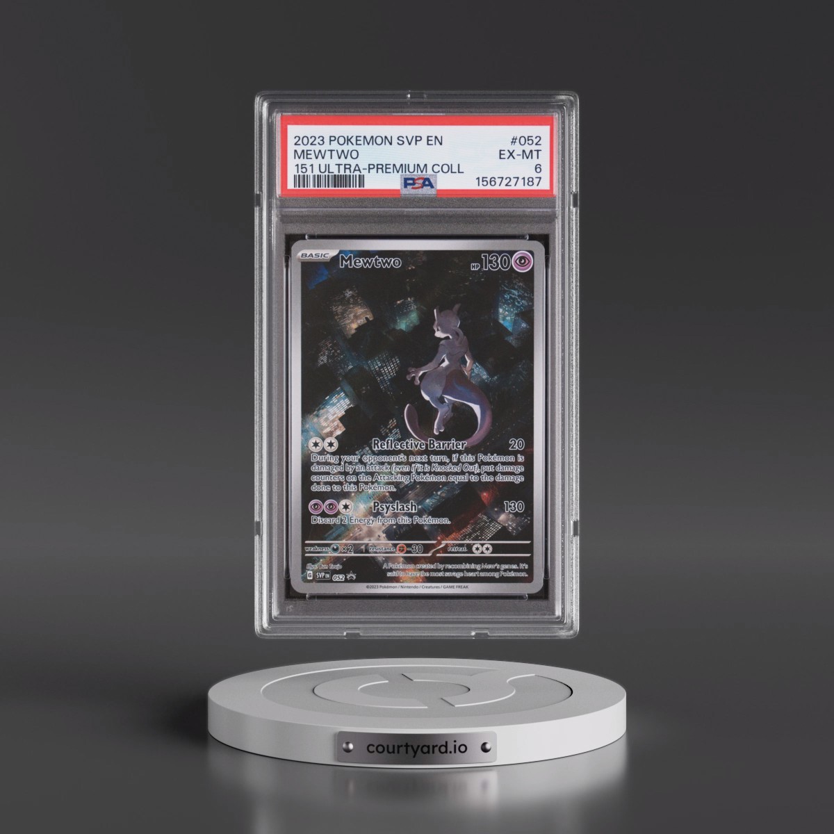 2023 Pokémon Svp EN-SV Black Star Promo #052 Mewtwo - 151 Ultra-Premium Collection (PSA 6 EX-MT)