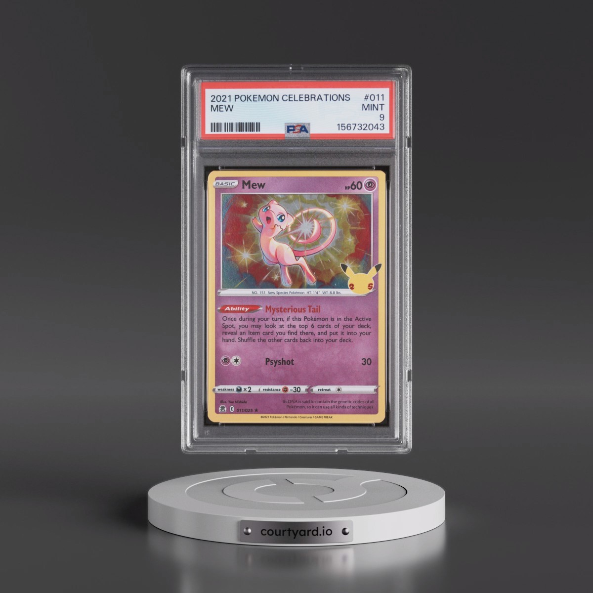 2021 Pokémon Celebrations #011 Mew (PSA 9 MINT)