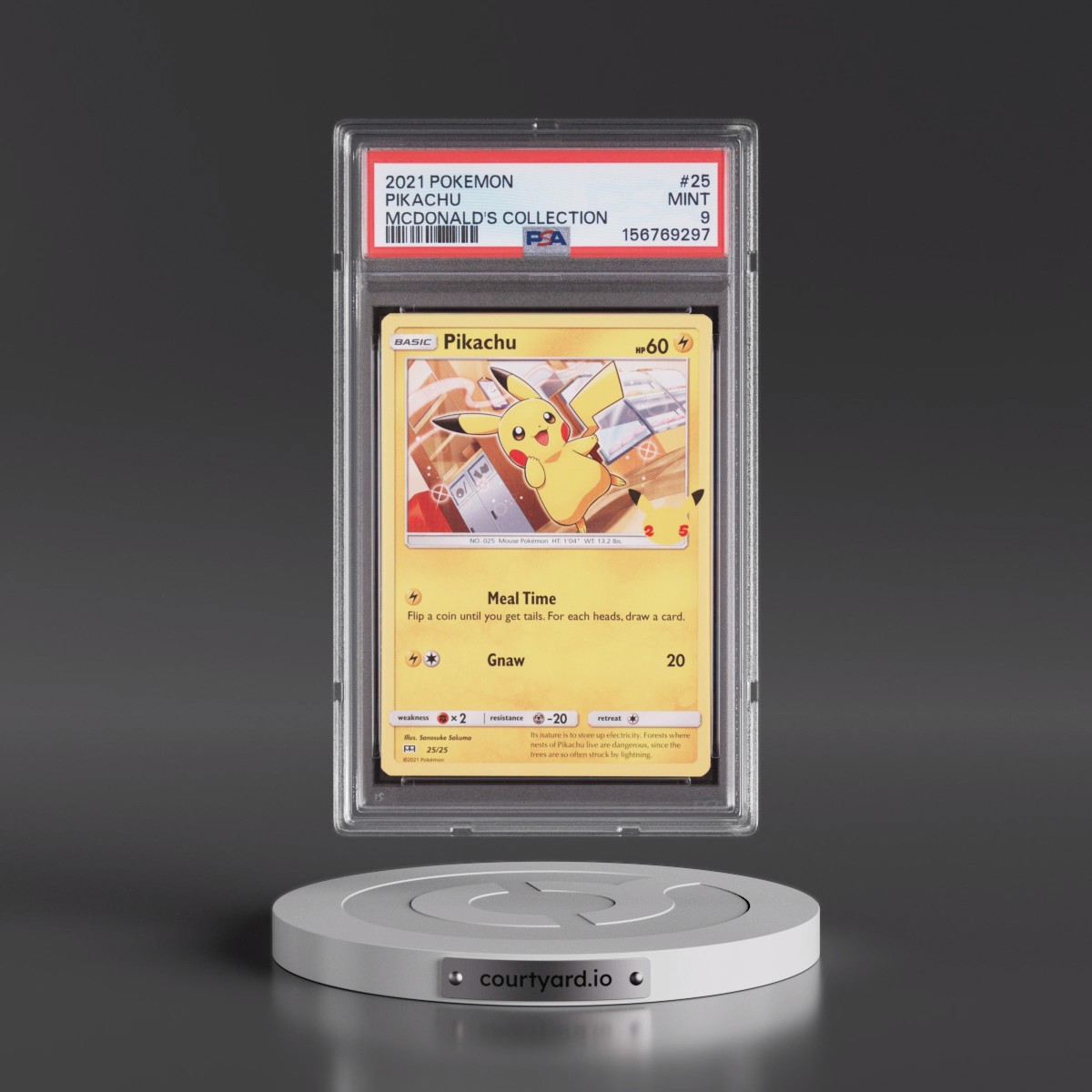 2021 Pokémon Mcdonald's Collection #25 Pikachu (PSA 9 MINT)