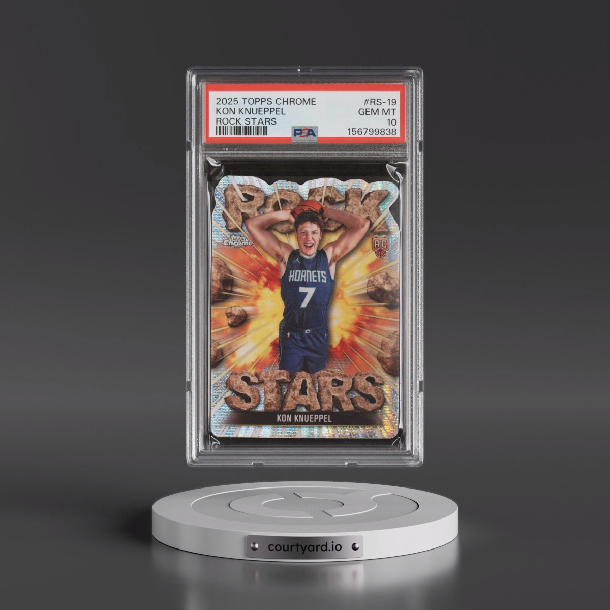 2025 Topps Chrome Rock Stars #RS-19 Kon Knueppel (PSA 10 GEM MINT)
