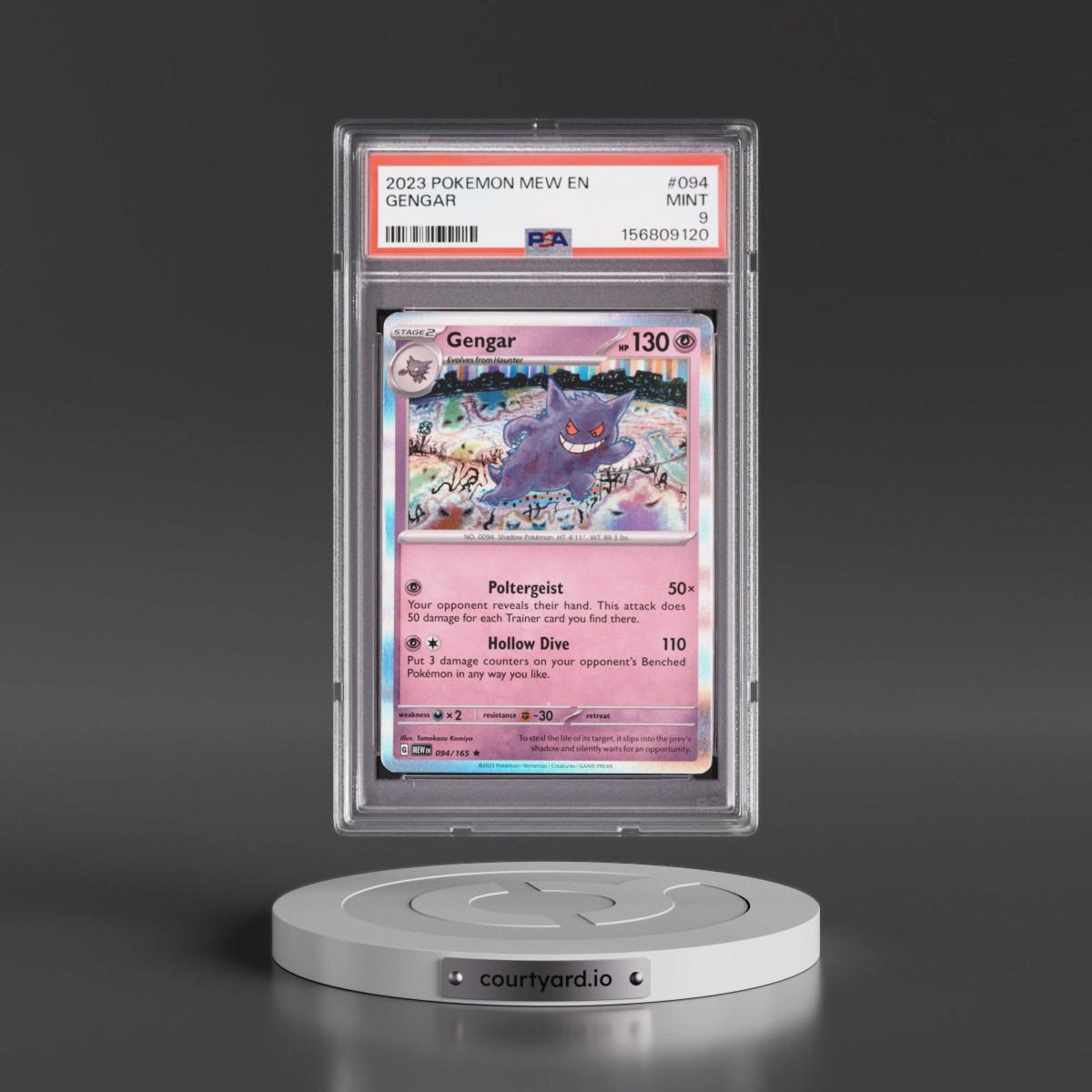 2023 Pokémon Mew EN-151 #094 Gengar (PSA 9 MINT)